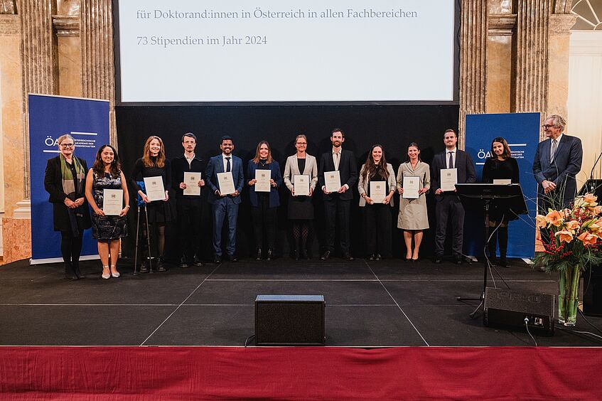 Group photo of the winners of the ÖAW DOC Award