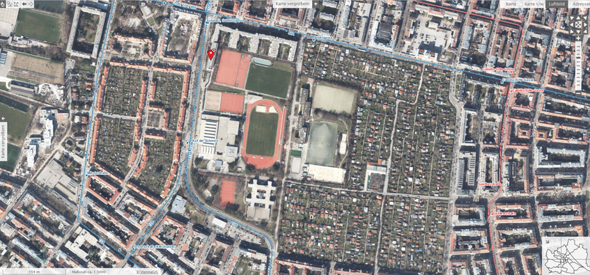 Map: location Department of Sport Science